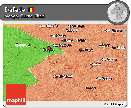 Political Panoramic Map of Dafade