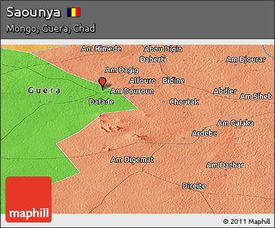 Political Panoramic Map of Saounya