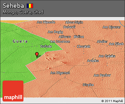Political Panoramic Map of Seheba
