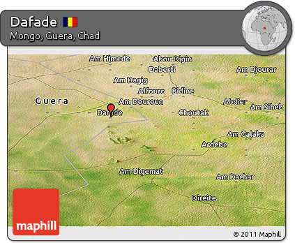 Satellite Panoramic Map of Dafade