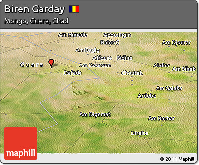 Satellite Panoramic Map of Biren Garday
