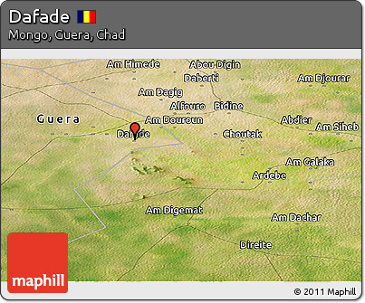 Satellite Panoramic Map of Dafade
