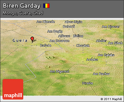 Satellite Panoramic Map of Biren Garday