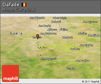 Satellite Panoramic Map of Dafade