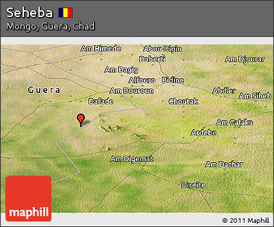 Satellite Panoramic Map of Seheba
