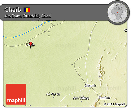 Physical 3D Map of Chaïb