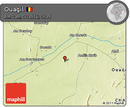 Physical 3D Map of Ouagil
