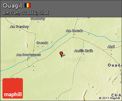 Physical 3D Map of Ouagil