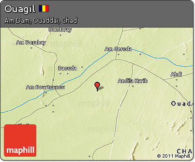Physical 3D Map of Ouagil