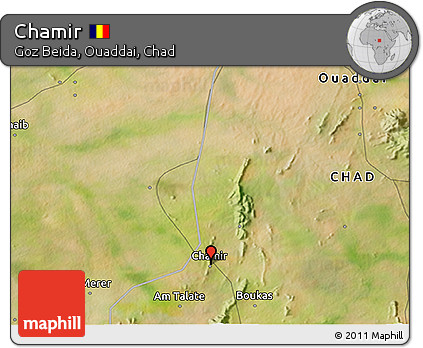 Satellite 3D Map of Chamir