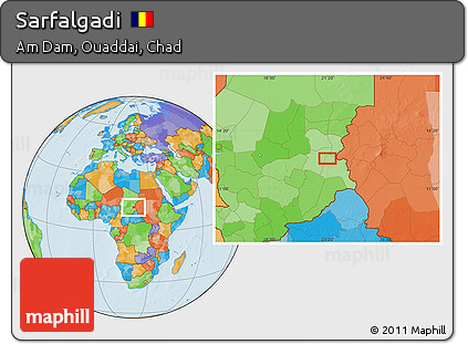 Political Location Map of Sarfalgadi