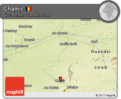 Physical Panoramic Map of Chamir