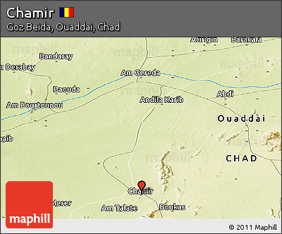 Physical Panoramic Map of Chamir