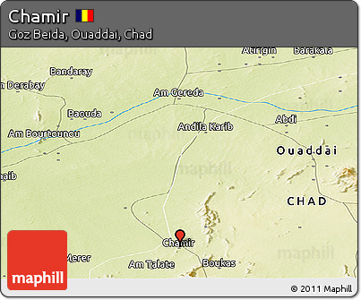 Physical Panoramic Map of Chamir
