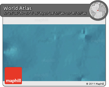 Satellite 3D Map of the Area around 12° 42' 56" N, 21° 10' 29" W