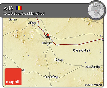 Physical 3D Map of Adé