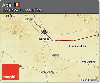 Physical 3D Map of Adé