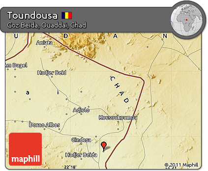 Physical Map of Toundousa
