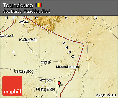 Physical Map of Toundousa