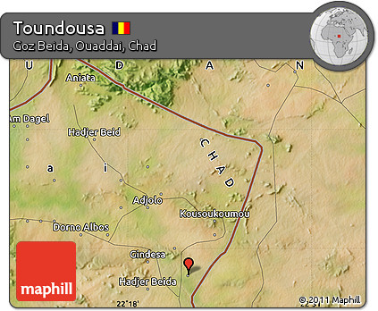 Satellite Map of Toundousa