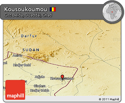 Physical Panoramic Map of Kousoukoumou