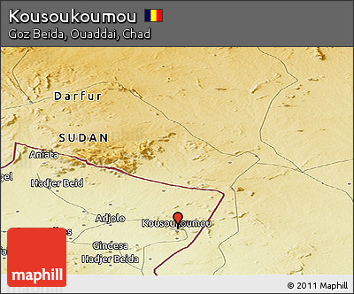 Physical Panoramic Map of Kousoukoumou