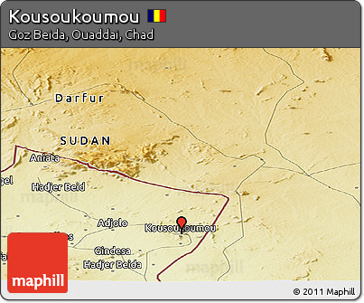 Physical Panoramic Map of Kousoukoumou