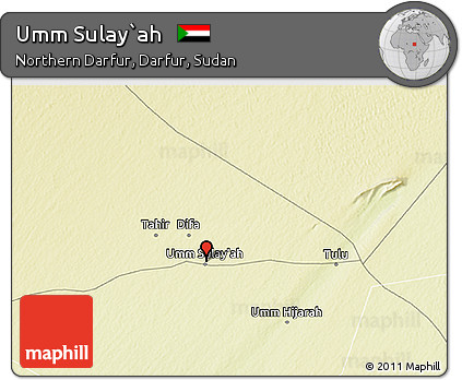 Physical 3D Map of Umm Sulay`ah