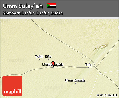 Physical 3D Map of Umm Sulay`ah