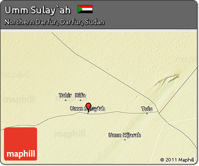 Physical 3D Map of Umm Sulay`ah