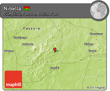Physical 3D Map of Nibèlla