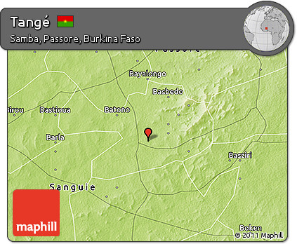 Physical 3D Map of Tangé