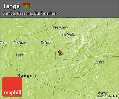 Physical 3D Map of Tangé