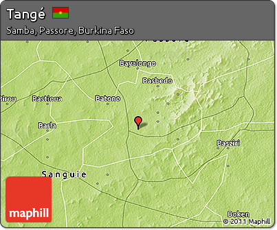 Physical 3D Map of Tangé