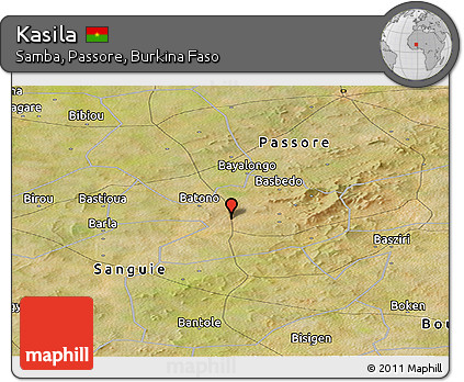 Satellite Panoramic Map of Kasila