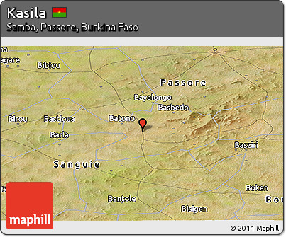 Satellite Panoramic Map of Kasila
