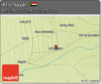 Physical 3D Map of Al Uḑayyāt