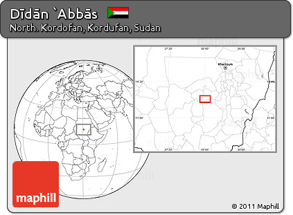 Blank Location Map of Dīdān `Abbās