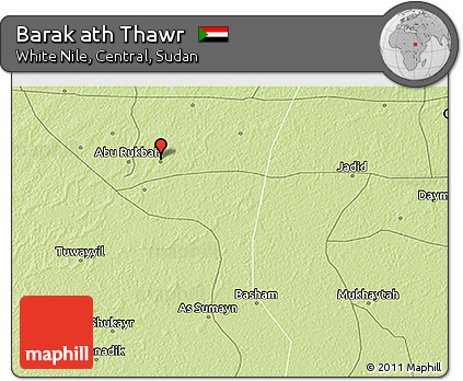 Physical 3D Map of Barak Ath Thawr