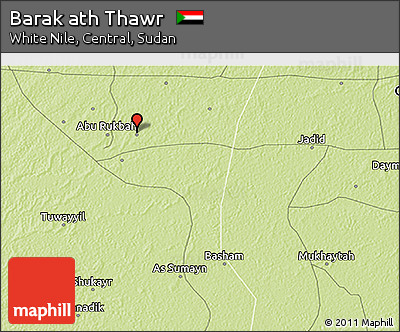 Physical 3D Map of Barak Ath Thawr