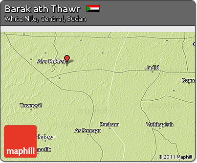 Physical 3D Map of Barak Ath Thawr