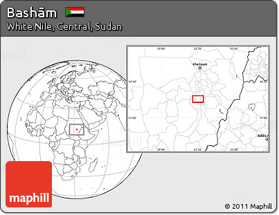 Blank Location Map of Bashām