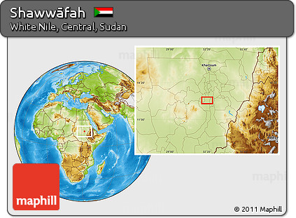 Physical Location Map of Shawwāfah