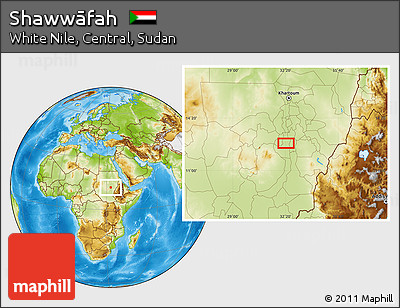Physical Location Map of Shawwāfah