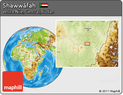 Physical Location Map of Shawwāfah
