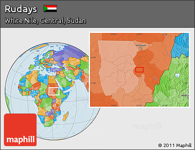 Political Location Map of Rudays