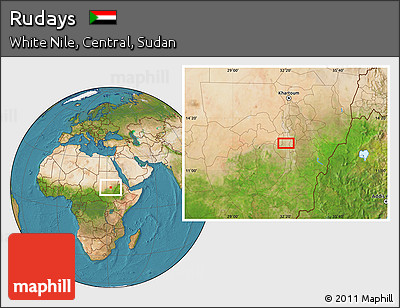Satellite Location Map of Rudays
