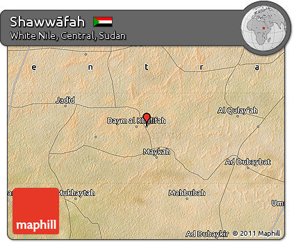 Satellite Map of Shawwāfah