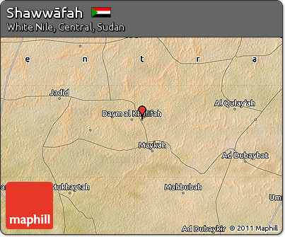 Satellite Map of Shawwāfah
