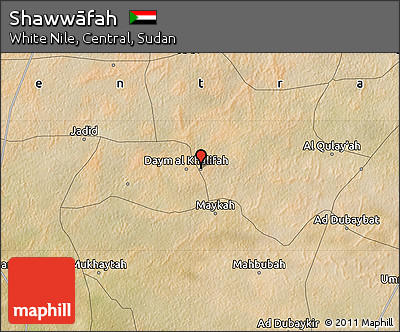 Satellite Map of Shawwāfah